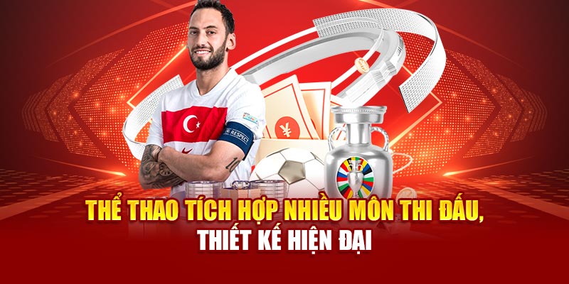 Thể thao tích hợp nhiều môn thi đấu, thiết kế hiện đại